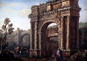 Peasants Near the Arch of Sergius at Poia