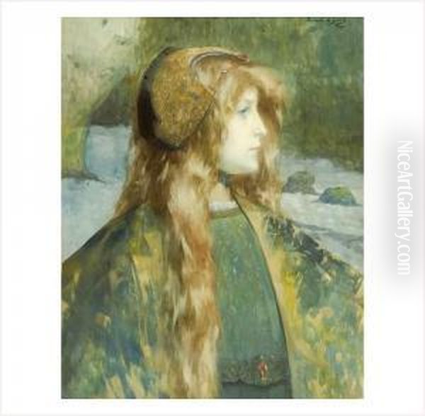 Jeune Femme Rousse De Profil - view 1