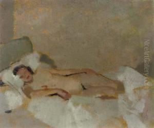 Reclining Nude by Lucien Victor Guirand De Scevola