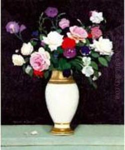 Vase De Fleurs by Lucien Victor Guirand De Scevola