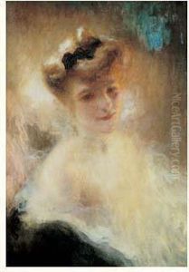 Jeune Fille Pensive by Lucien Victor Guirand De Scevola