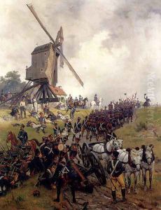 The Battle Of Waterloo by Ernest Crofts