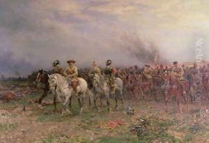 Cromwell after the Battle of Marston Moor by Ernest Crofts