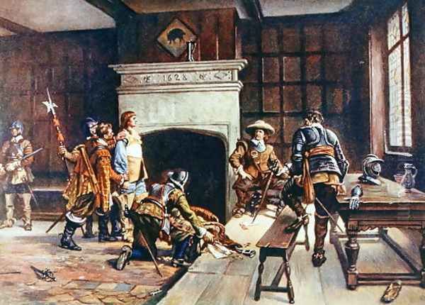 Oliver Cromwell (1599-1658) at the Blue Boar in Holborn, illustration from Lives of Great Men Told by Great Men - view 1