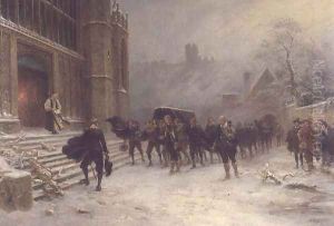 The Funeral of King Charles I - St. George's Chapel, Windsor in 1649, 1907