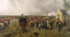 Wellingtons March from Quatre Bras to Waterloo, 1878 by Ernest Crofts