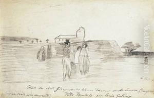 Figures By The Church - view 1