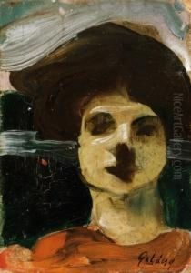 Female Head, 1911-12 by Lajos Gulacsy