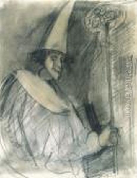Self - Portrait In Pierrot Dress - view 1