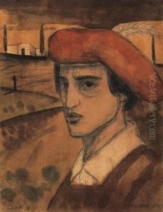 Self-portrait In Italian Land