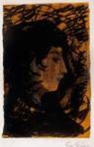 Profile Of A Woman by Lajos Gulacsy