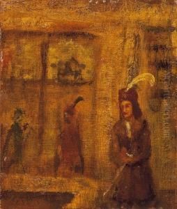 Valiant With Egret In A Room With Mirrors