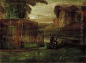 Landscape by Lajos Gulacsy