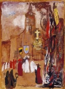 Scene by Lajos Gulacsy