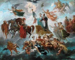 Apotheosis of Napoleon III (1808-73) 1854 by Guillaume-Alphonse Harang Cabasson
