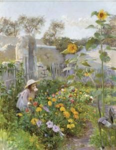 Dans Le Jardin by Adolphe Gumery