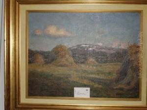 Gummesson, Olja, Skordemotiv, Kivik, 38x50 by Per Gummeson