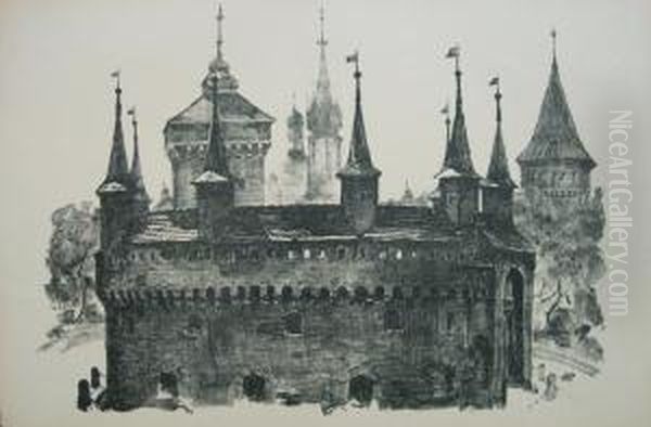 Barbakan (1926, Z Teki Widoki Krakowa) - view 1