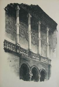 Fragment Kruzganku Zamku Krolewskiego Na Wawelu (1926)