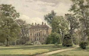 View of the Garden Front at Wandsworth Manor House, St. John's Hill, 1887 by John Crowther