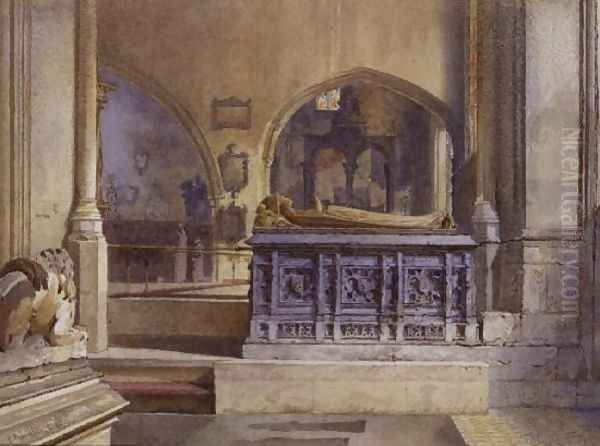 Lord and Lady Crosby's Monument, St. Helen's Church, Bishopsgate, 1883 - view 1