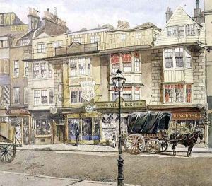 Bishopsgate Street 82-86, with a Horse and Wagon, May 1886 by John Crowther