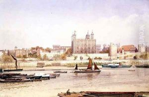 Tower of London from the Southbank, 1903 by John Crowther