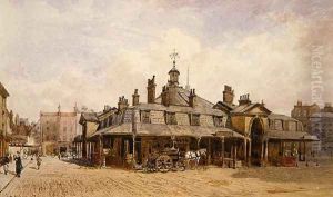 View of Oxford Market, St. Marylebone, c.1880 by John Crowther