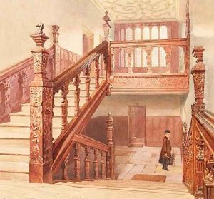 Charterhouse: the Grand Staircase, May 1885 by John Crowther