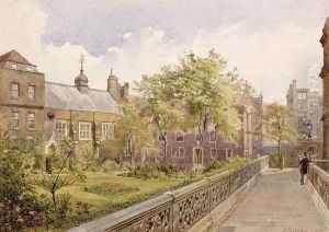Staple Inn Hall from the Garden, 1882 by John Crowther