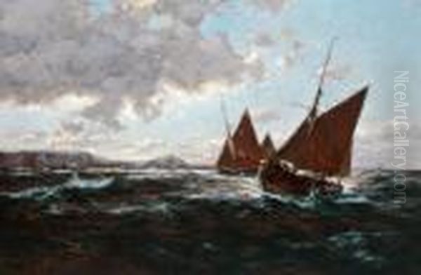 Fischerboote Vor Einer Kuste - view 1