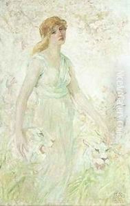 Orchids and White Leopards by Frederick Stuart Church