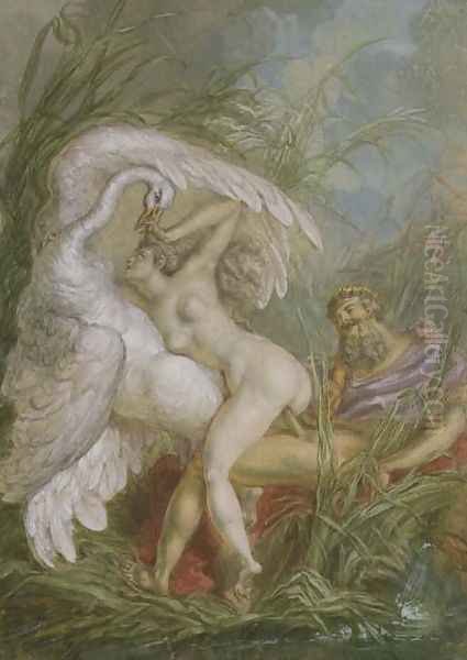 Leda and the Swan, from Histoire Universelle, 1740's - view 1