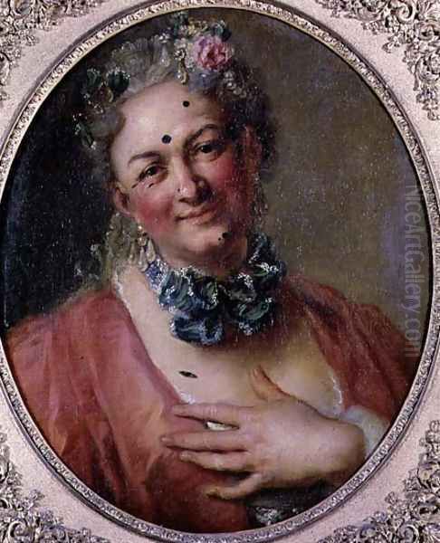 Portrait of the Singer Pierre de Jelyotte (1713-97) in Female Costume, c.1745 - view 1