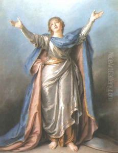 France Offering Thanks to Heaven for the Recovery of Louis XV by Charles-Antoine Coypel