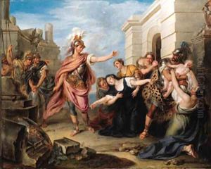Andromache and Pyrrhus by Charles-Antoine Coypel