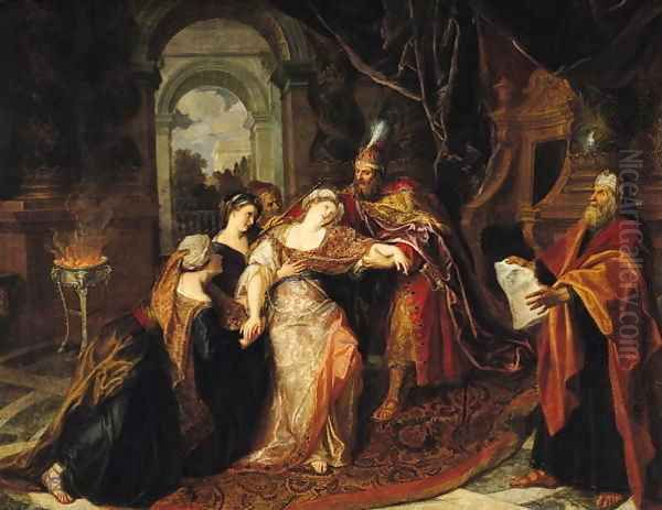 Esther before Ahasuerus before 1697 - view 1