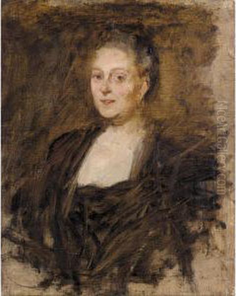 Portrait Of Stoddart Walker; Portrait Sketch Of His Wife - view 1