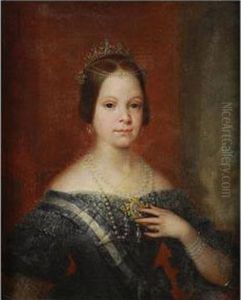 Retrato De Isabel Ii Joven by Jose Gutierrez de la Vega