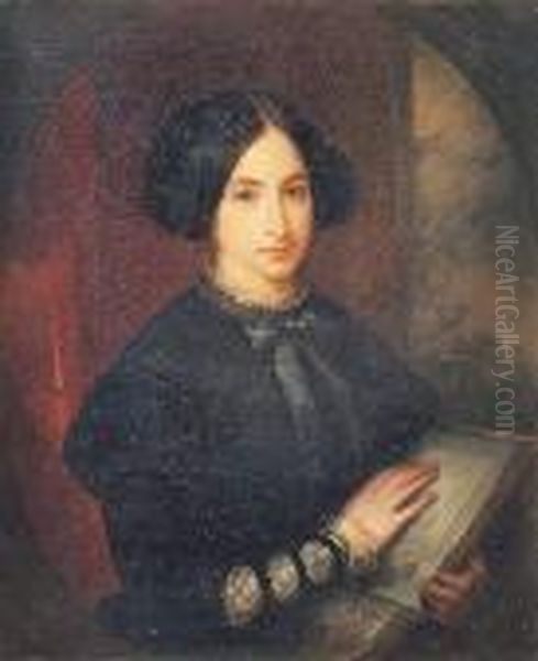 Retrato De Dama Con Un Libro - view 1