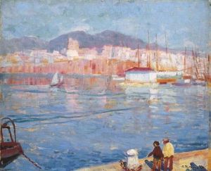 Early Morning Mallorca (st. Catalina From The Pier) by Bernhard Gutmann