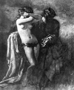 Study of a Nude by Thomas Couture
