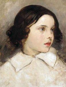 Etude de Jeune Fille (Study of a Young Girl) by Thomas Couture