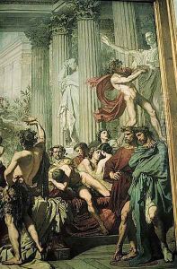 The Romans of the Decadence [detail] by Thomas Couture