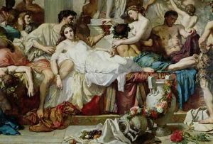 The Romans of the Decadence (detail 3) 1847 by Thomas Couture