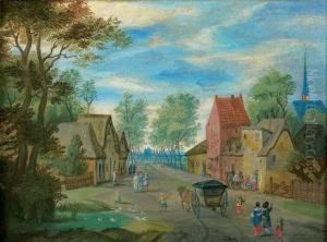 Arrivee Des Voyageurs Au Village