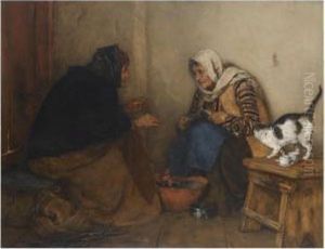 The Neighbours (the Gossips) by Nicholaos Gysis