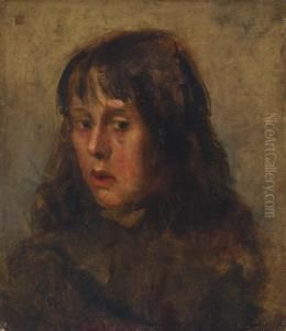 Portrait Of A Young Boy In A Coat by Nicholas Gysis