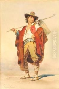 An Italian Peasant by Carl Haag