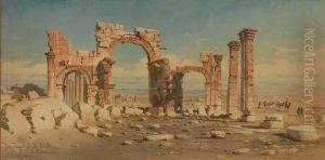 L'arco Trionfale A Palmira by Carl Haag